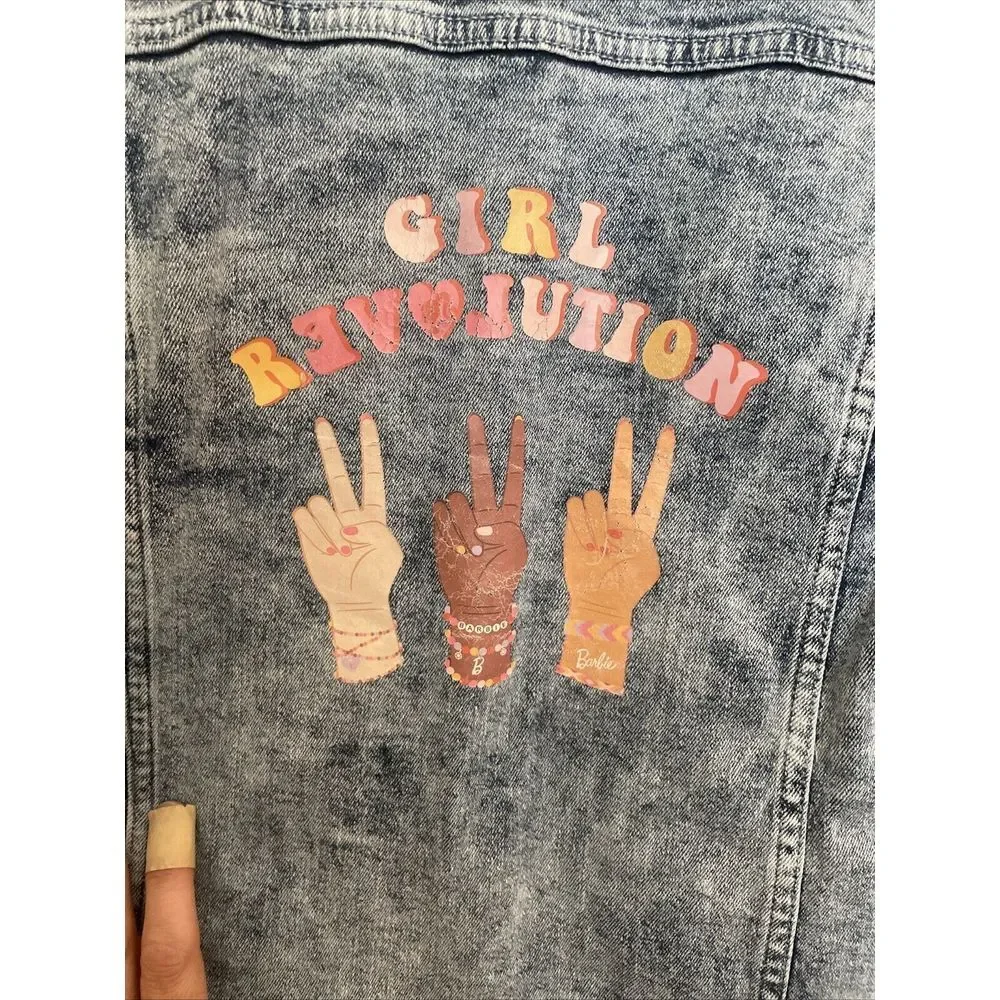 Barbie Licensed Mattel Jean Jacket Girls Size L‎ (10-12)